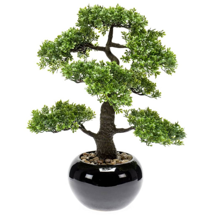 Emerald Dirbtinis fikusas, mini bonsai medis, žalias, 47cm, 420006