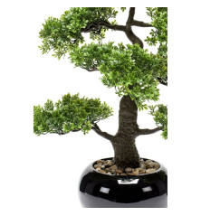 Emerald Dirbtinis fikusas, mini bonsai medis, žalias, 47cm, 420006