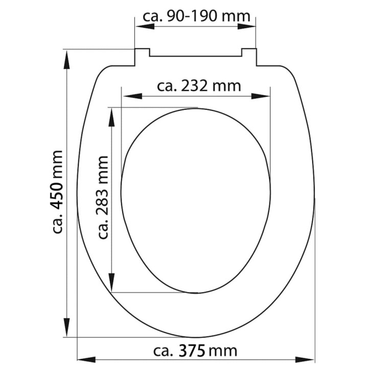 SCHÜTTE Klozeto sėdynė su soft-close mechanizmu CARRIBEAN, duroplastas