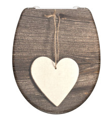 SCHÜTTE Klozeto sėdynė su soft-close mechanizmu WOOD HEART