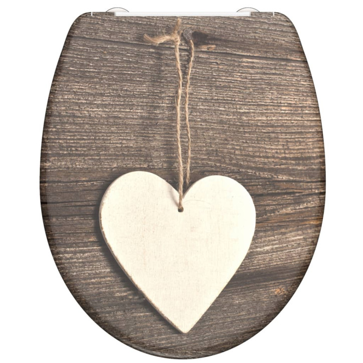 SCHÜTTE Klozeto sėdynė su soft-close mechanizmu WOOD HEART