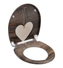 SCHÜTTE Klozeto sėdynė su soft-close mechanizmu WOOD HEART