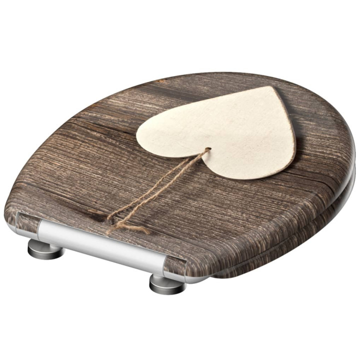 SCHÜTTE Klozeto sėdynė su soft-close mechanizmu WOOD HEART