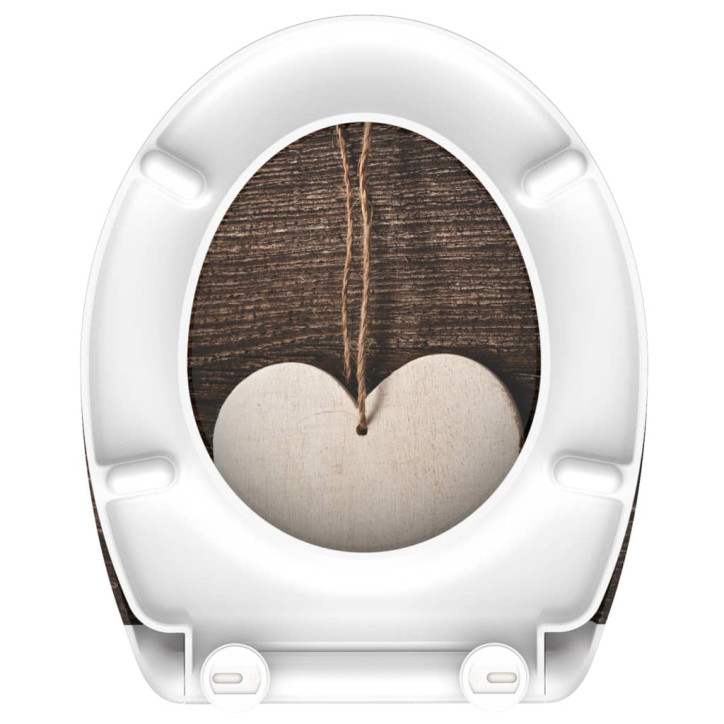 SCHÜTTE Klozeto sėdynė su soft-close mechanizmu WOOD HEART