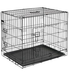 @Pet Dog Transportavimo narvas, juodas, 50,8x30,5x35,5cm, metalas