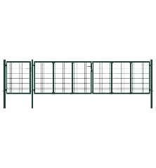 Sodo vartai, žalios spalvos, 500x75cm, plienas