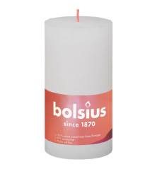 Bolsius Žvakės Shine, 4vnt., debesų baltos, 130x68mm, cilindro formos