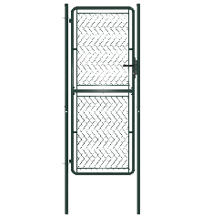 Sodo vartai, žalios spalvos, 100x200cm, plienas