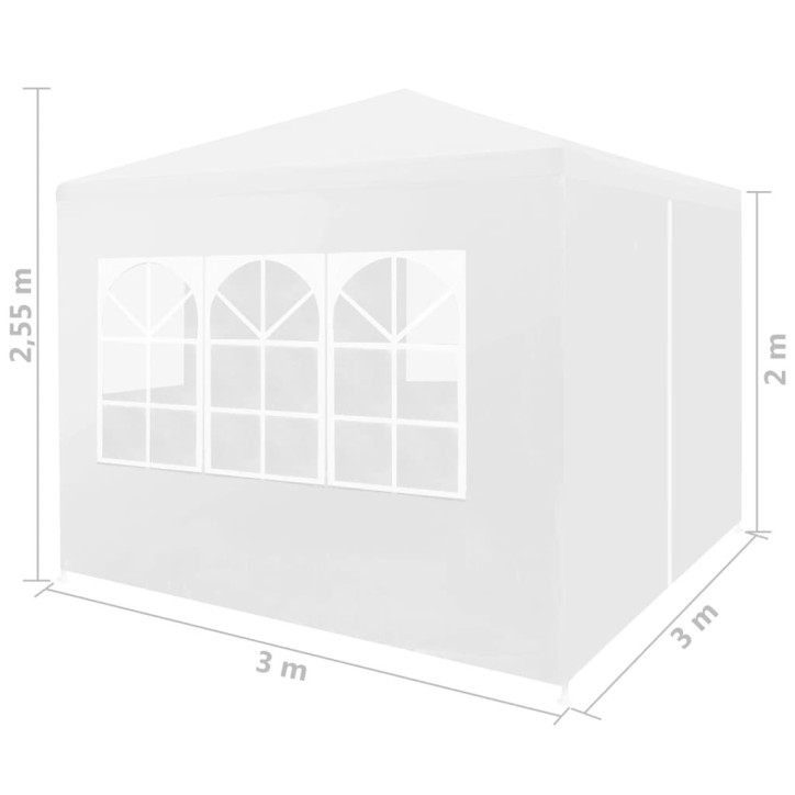 Proginė palapinė, 3x3m, balta