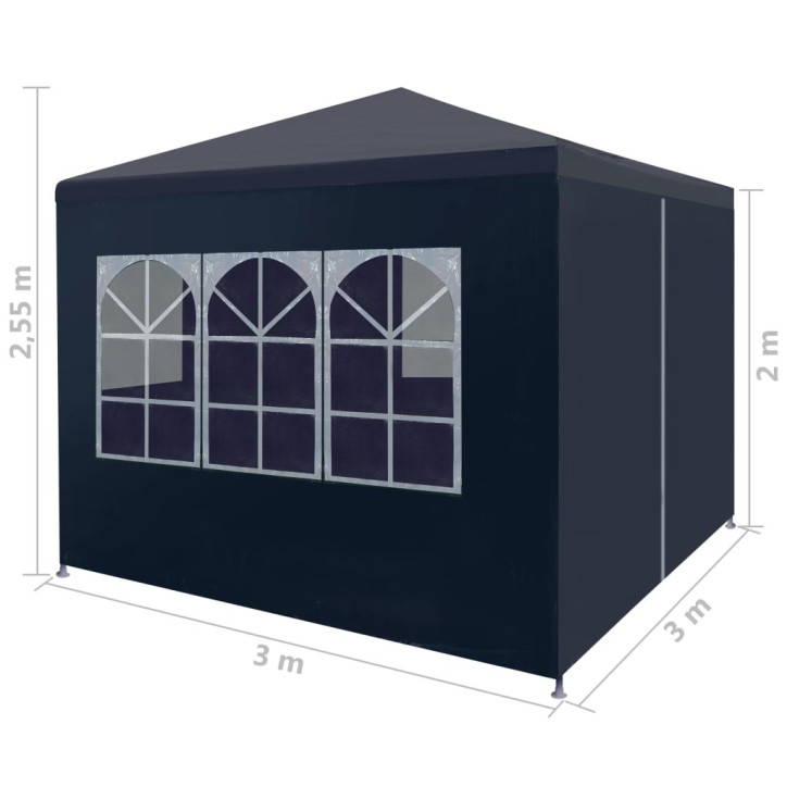 Proginė palapinė, 3x3m, mėlyna