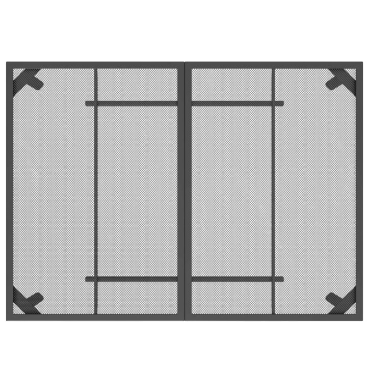 Sodo stalas, antracito, 110x80x72cm, plienas, tinklelis