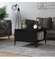 Kavos staliukas, juodas, 55x55x36,5cm, apdirbta mediena