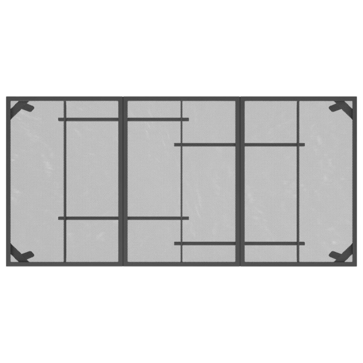 Sodo stalas, antracito, 165x80x72cm, plienas, tinklelis