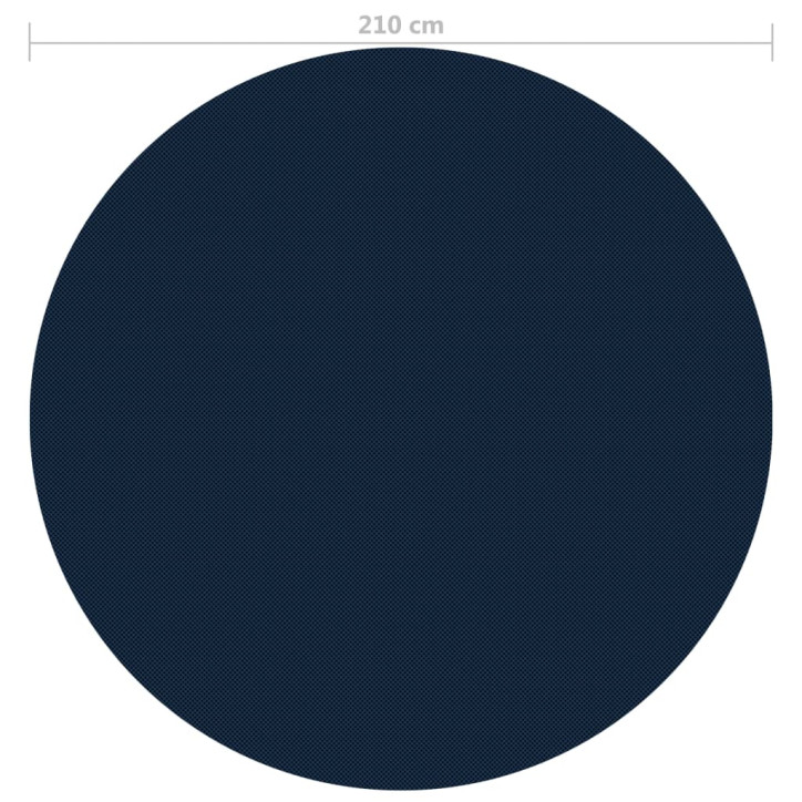 Saulę sugerianti baseino plėvelė, juoda/mėlyna, 210cm, PE