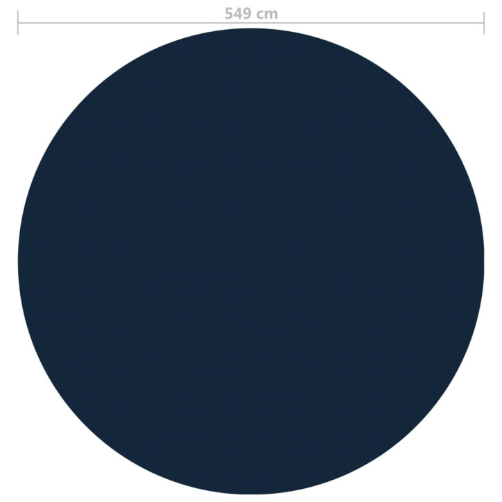 Saulę sugerianti baseino plėvelė, juoda/mėlyna, 549cm, PE