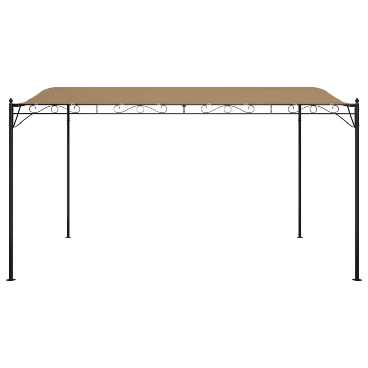 Stoginė, taupe spalvos, 4x3m, audinys ir plienas, 180g/m²