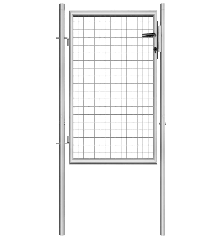 Sodo vartai, sidabrinės sp., 105x150cm, galvanizuotas plienas