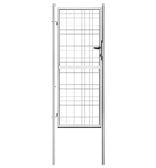 Sodo vartai, sidabrinės sp., 105x225cm, galvanizuotas plienas