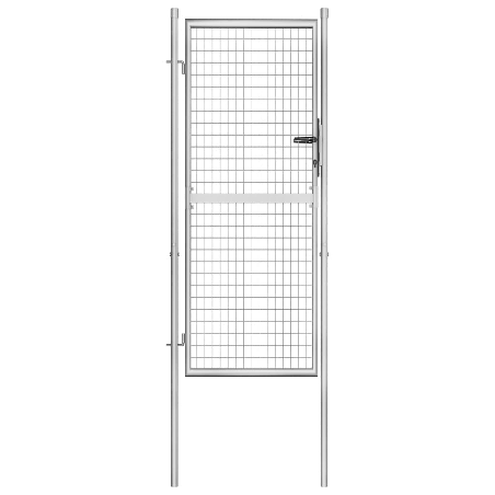 Sodo vartai, sidabrinės sp., 105x250cm, galvanizuotas plienas