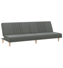 Sofa-lova, tamsiai pilkos spalvos, audinys