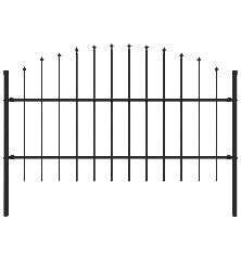 Lauko tvora su iečių viršug., juoda, (0,75-1)x1,7m, plienas