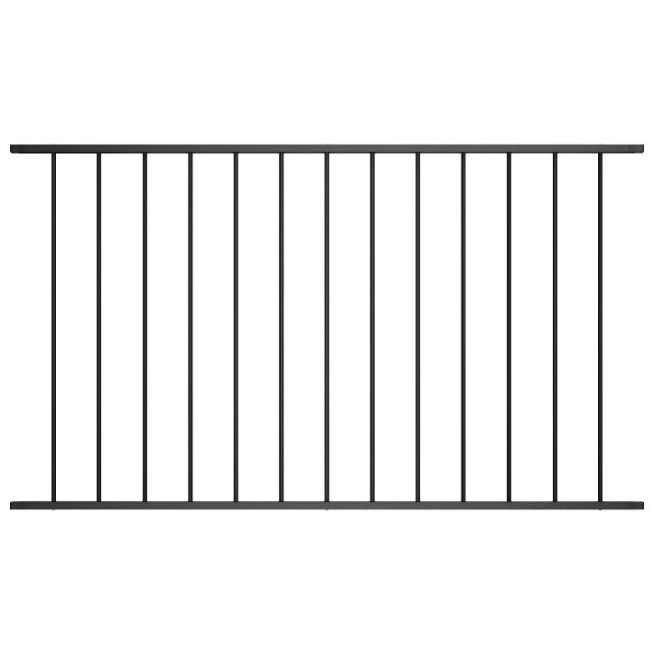 Tvoros plokštė, juodos spalvos, 1,7x0,75m, plienas