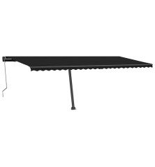 Automatinė markizė su LED/vėjo jutikliu, antracito, 600x350cm