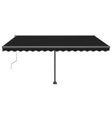 Automatinė markizė su LED/vėjo jutikliu, antracito, 400x300cm