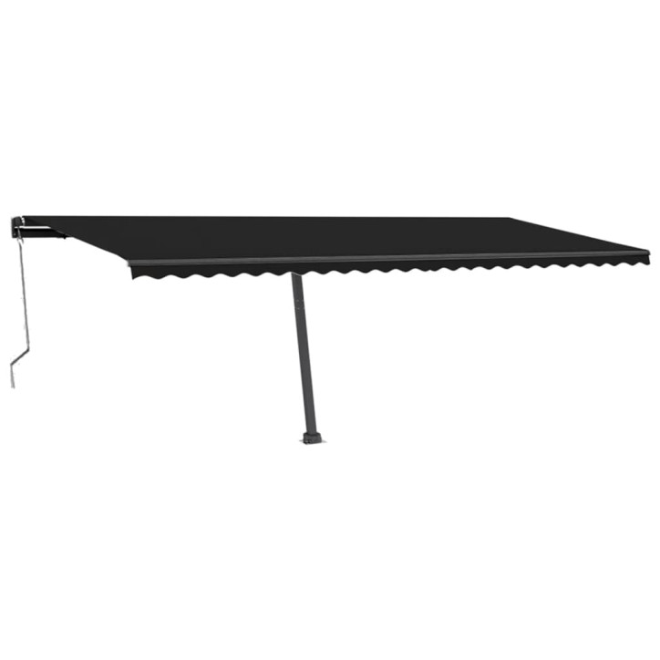 Automatinė markizė su LED/vėjo jutikliu, antracito, 600x300cm