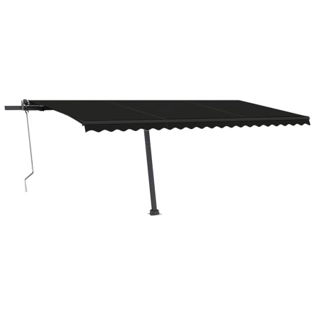 Automatinė markizė su LED/vėjo jutikliu, antracito, 500x350cm