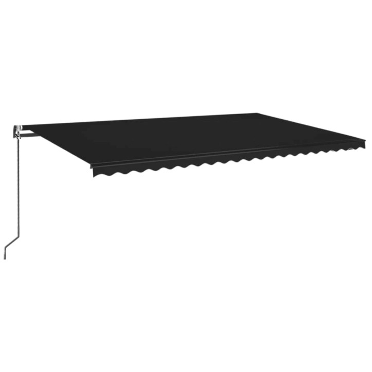 Automatinė markizė su LED/vėjo jutikliu, antracito, 500x350cm