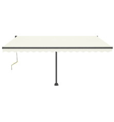 Automatinė markizė su LED/vėjo jutikliu, kreminė, 400x350cm