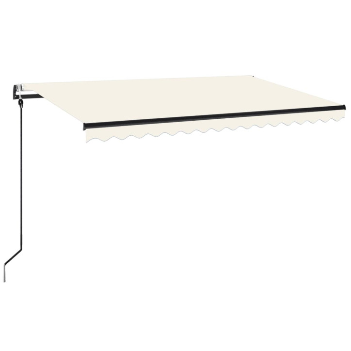 Automatinė markizė su LED/vėjo jutikliu, kreminė, 400x350cm