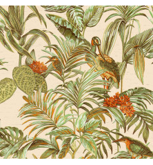 DUTCH WALLCOVERINGS Tapetai Bird-of-Paradise, žalios spalvos