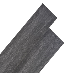 Grindų plokštės, juodos spalvos, PVC, 4,46m², 3mm