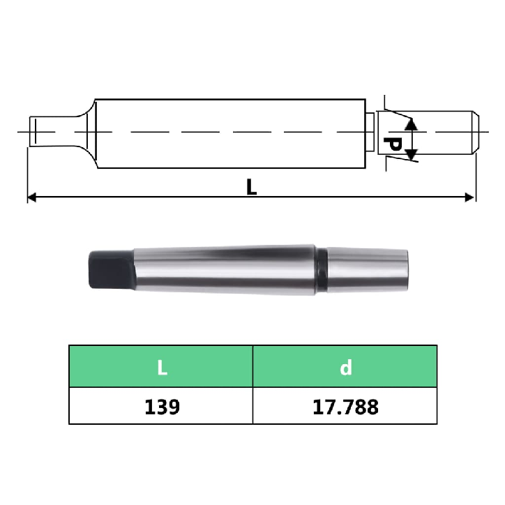 Greito atleidimo grąžto griebtuvas, MT3-B18 su 16mm suspaudimu