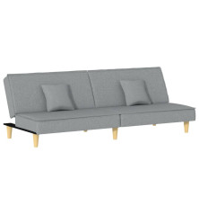 Sofa-lova, šviesiai pilkos spalvos, audinys