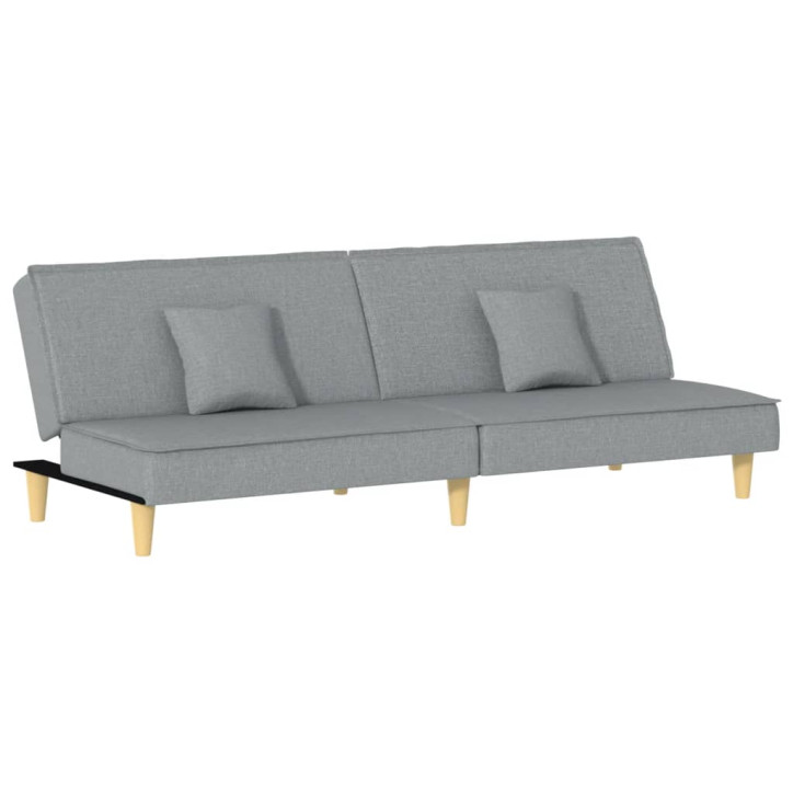 Sofa-lova, šviesiai pilkos spalvos, audinys