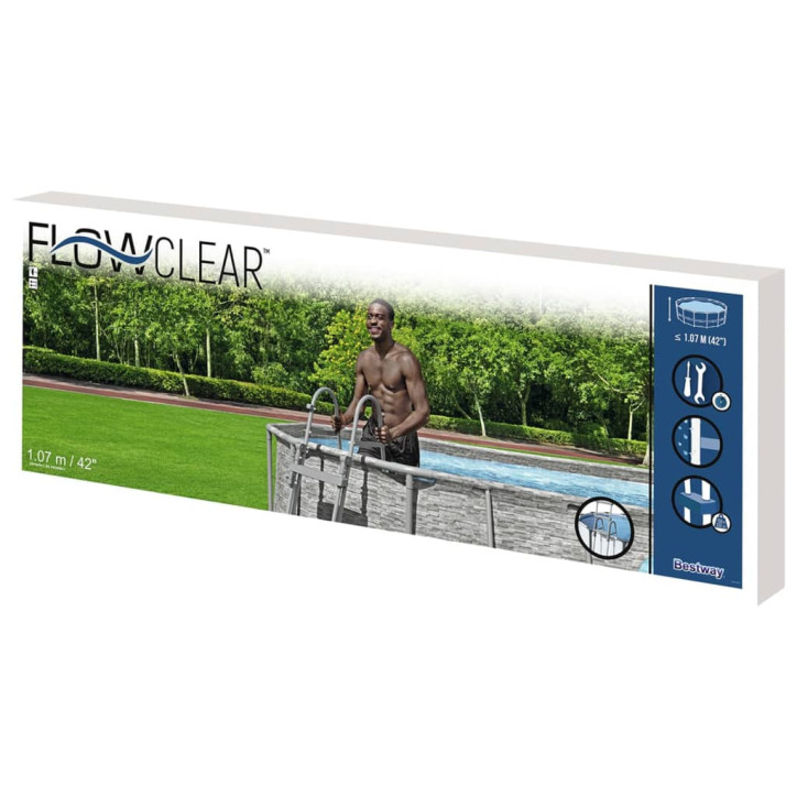 Bestway Flowclear Baseino kopetėlės, 107cm, 4 laipteliai