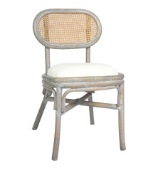 Valgomojo kėdės, 2vnt., pilkos spalvos, linas