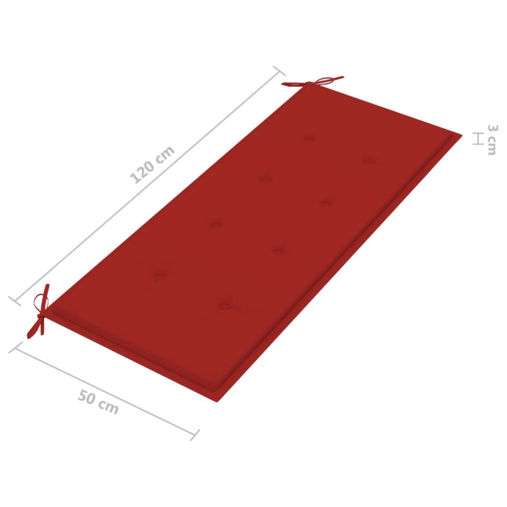 Dvivietis sodo suoliukas su pagalve, pilkas, 120cm, eukaliptas