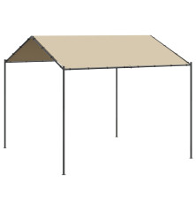 Tentinė palapinė, smėlio spalvos, 3x3m, plienas ir audinys