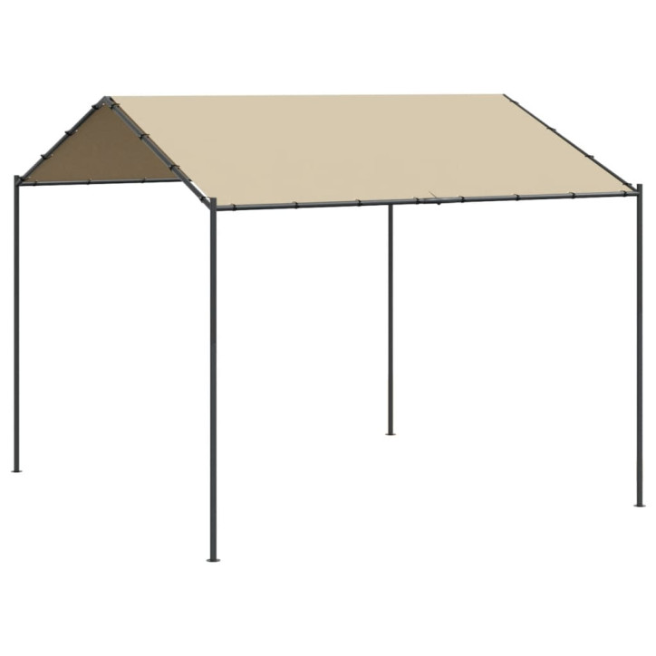 Tentinė palapinė, smėlio spalvos, 4x3m, plienas ir audinys