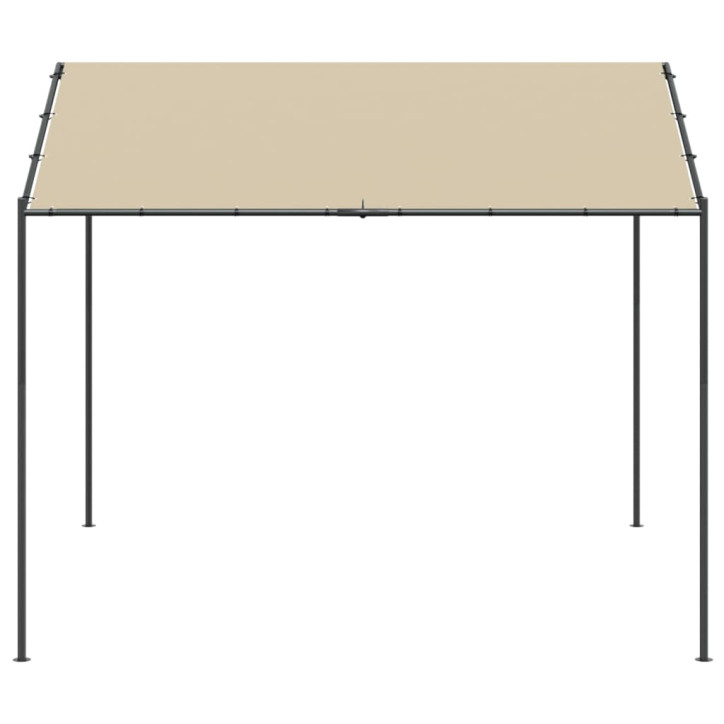 Tentinė palapinė, smėlio spalvos, 4x3m, plienas ir audinys