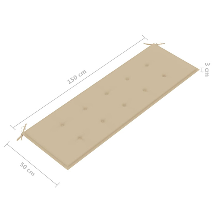 Trivietis sodo suoliukas su pagalve, pilkas, 150cm, eukaliptas