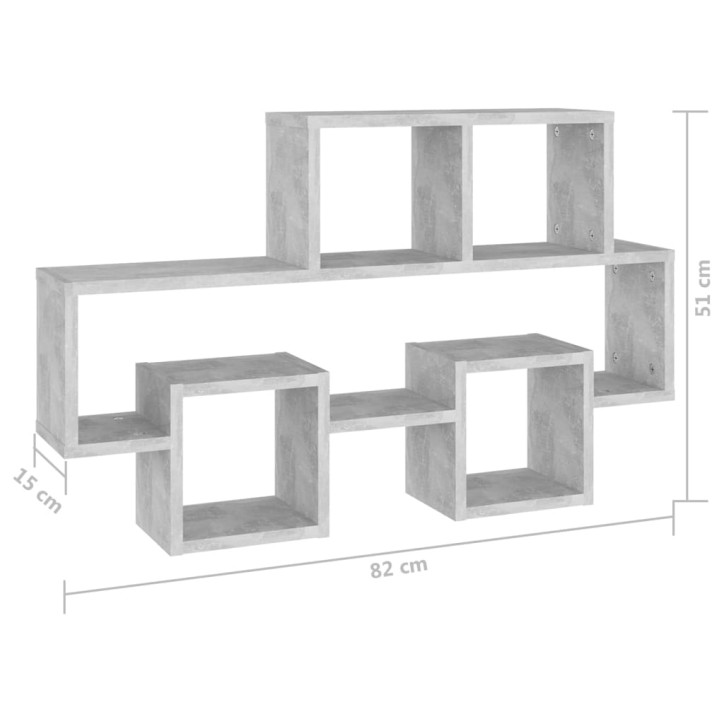 Automobilio formos lentyna, betono pilka, 82x15x51cm, MDP