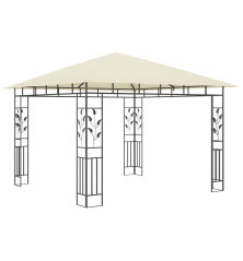 Pavėsinė su tinkleliu nuo uodų, kreminė, 3x3x2,73m, 180g/m²