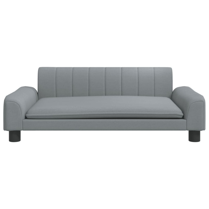 Vaikiška sofa, šviesiai pilkos spalvos, 90x53x30cm, audinys