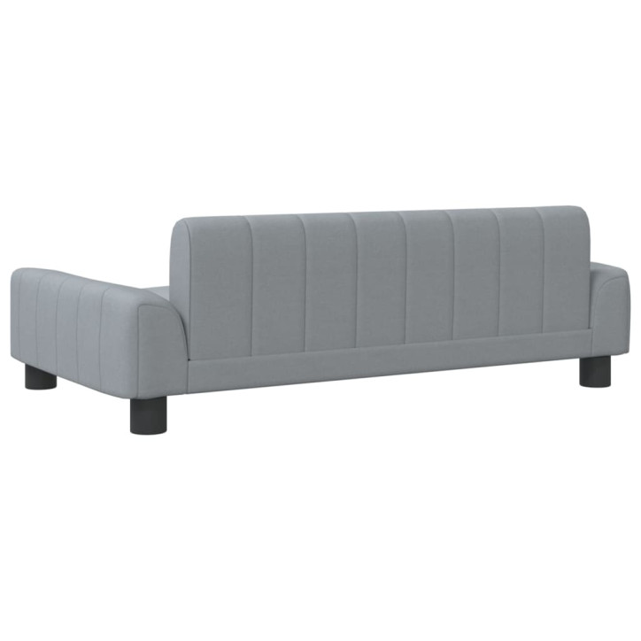 Vaikiška sofa, šviesiai pilkos spalvos, 90x53x30cm, audinys