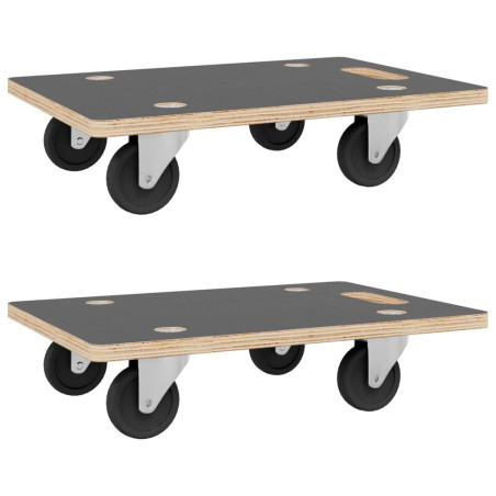 Platforminiai vežimėliai, 2vnt., 50x35x11,5cm, stačiakampiai